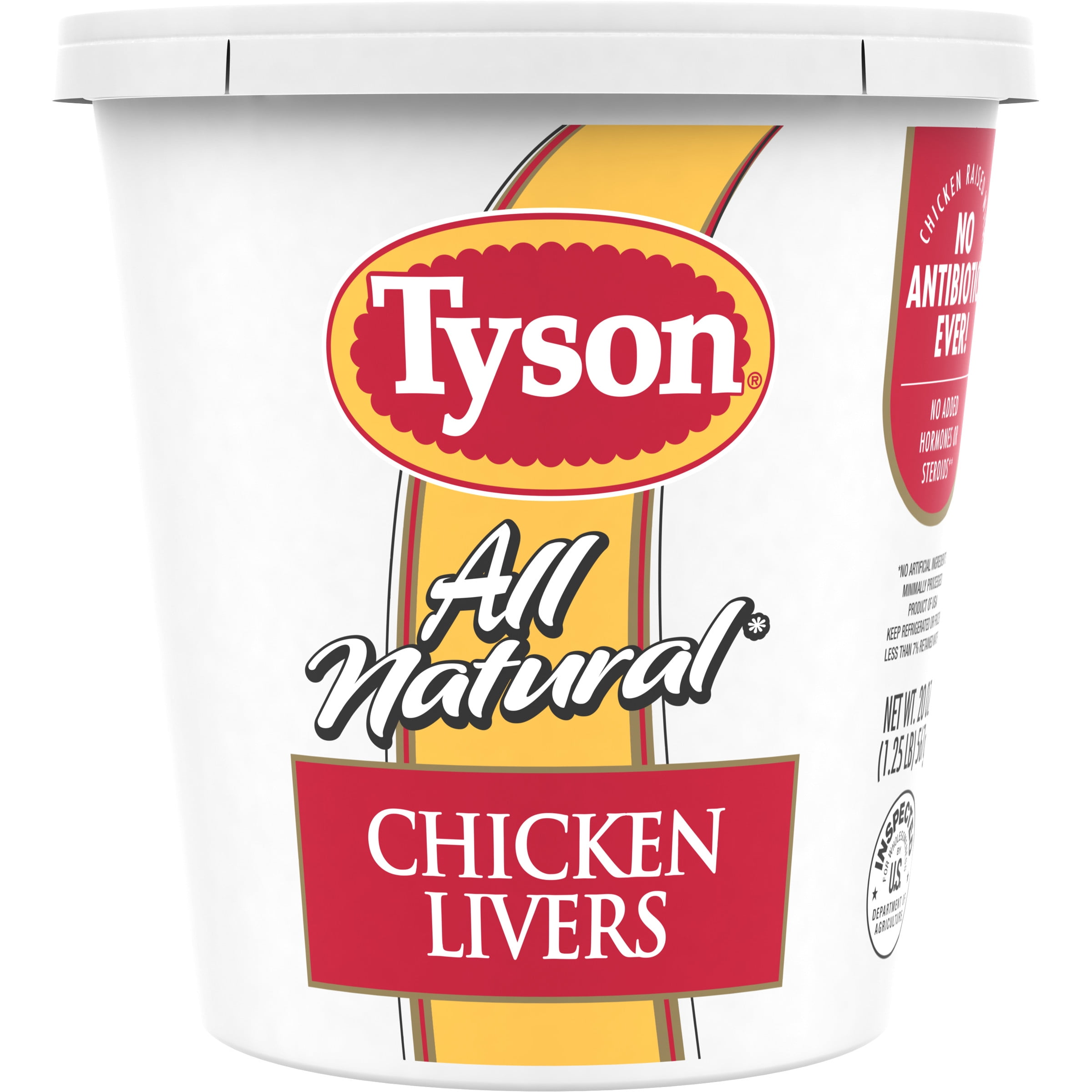 Tyson All Natural* Chicken Livers, 1.25 lb Walmart Inventory Checker