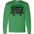 thumbnail image 3 of Inktastic Only the Best Grandpas Get Promoted to Great Grandpa Long Sleeve T-Shirt, 3 of 5