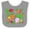 Heather and White, variant on Inktastic Root Vegetable Party- Carrots, Beets, Radish, Turnip Boys or Girls Baby Bib