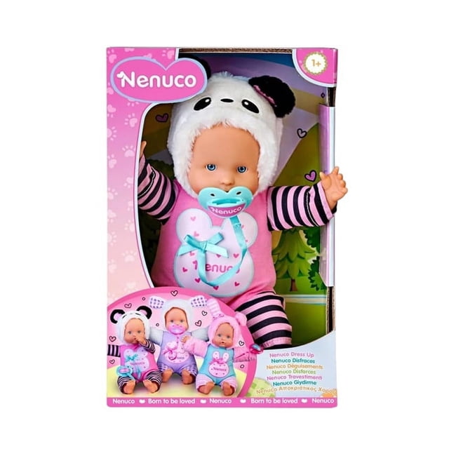Disfraz de panda Nenuco Famosa Para Muñeco 25 cm