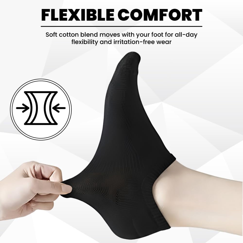 Yacht & Smith Mens Wholesale Bulk No Show Ankle Socks, Cotton Sport Athletic Socks - Size 10-24
