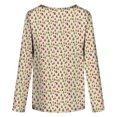 thumbnail image 5 of Camisas Navideñas Para Mujer Tops de Manga Larga Moda Estampado de Navidad Cuello Redondo Top Blusa Jersey Odeerbi ODB202153, 5 of 5