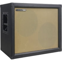 Sound Town 2 x 12 130W Open-Back Guitar Speaker Cabinet, Birch Plywood, Black Tolex, Wheat Cloth Grille (GUC212OBBK)
