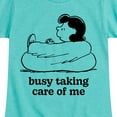 thumbnail image 3 of HYBRID APPAREL - Peanuts - Busy Taking Care Of Me - Toddler & Youth Girls Short Sleeve Graphic T-Shirt, 3 of 5