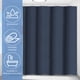 thumbnail image 3 of Dznils Cortina de Ducha Tipo Waffle con Ganchos, Cortina de Baño de Tela Gruesa con Peso, Azul Marino, 72" x 72", 3 of 8