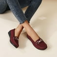 thumbnail image 3 of Dakaela Penny Loafers for Women Business Casual Walking Flats Suede Comfortable Work Slip on Shoes, 3 of 8
