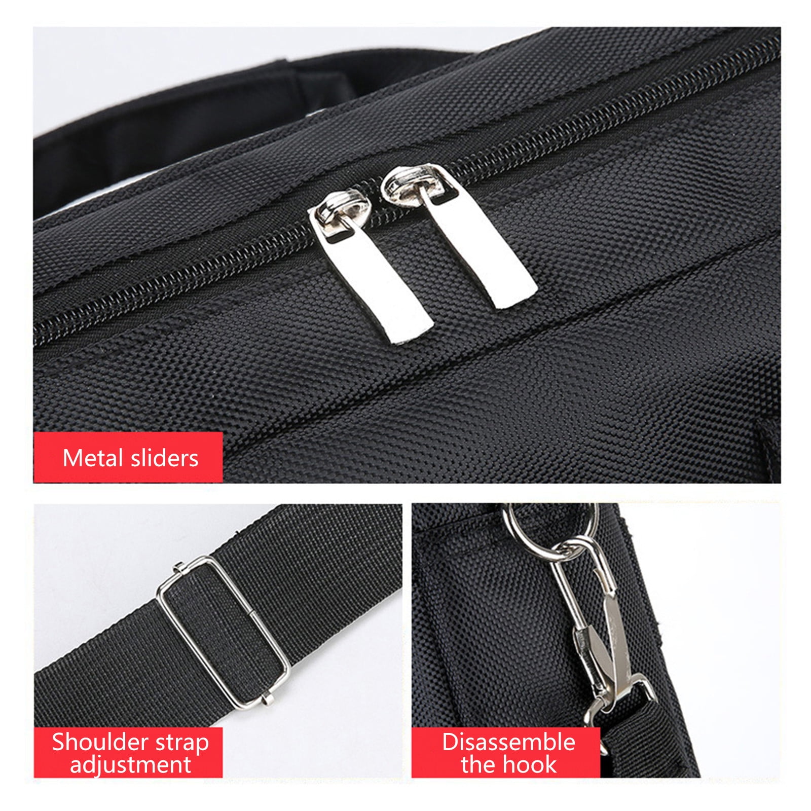 Ersvoioy Large Briefcases for Men Tote Bag Laptop Case Work Bags office Messenger Bag Handbags Sports Travel Chest Rucksacks Shoulder Crossbody Rucksacks Bag with Multiple Pockets
