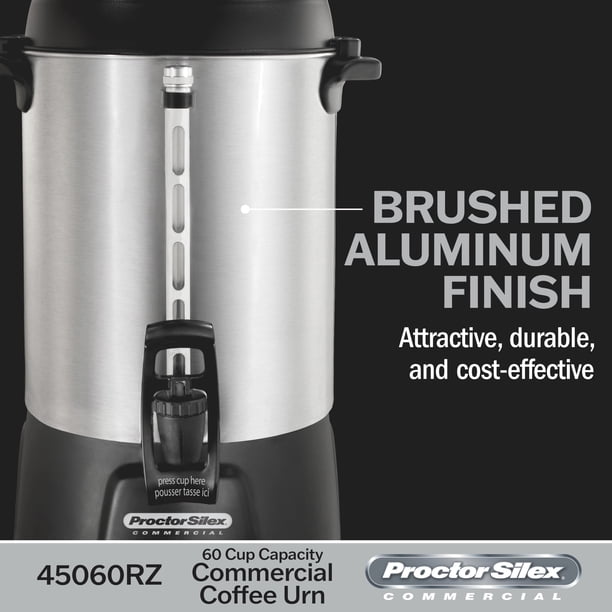 Proctor Silex Commercial 60 Cup Coffee Urn with Hot Water