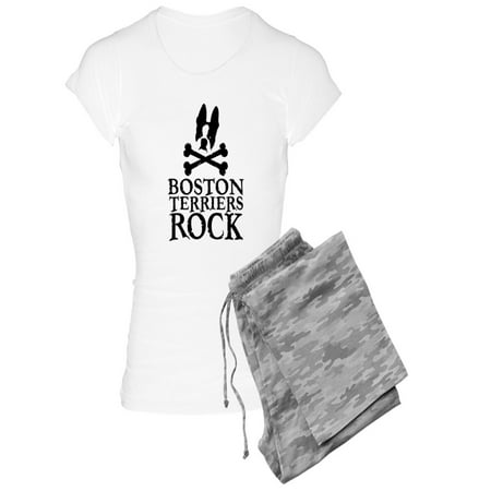 

CafePress - Boston Terriers Rock Women s Light Pyjamas - Women s Light Pajamas
