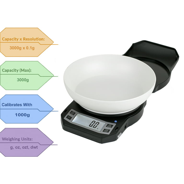 Food Scale - Digital Displays Weight Grams, Ounces, Milliliters, and Pound  - Ash Gray - Kitchen Scales, Facebook Marketplace