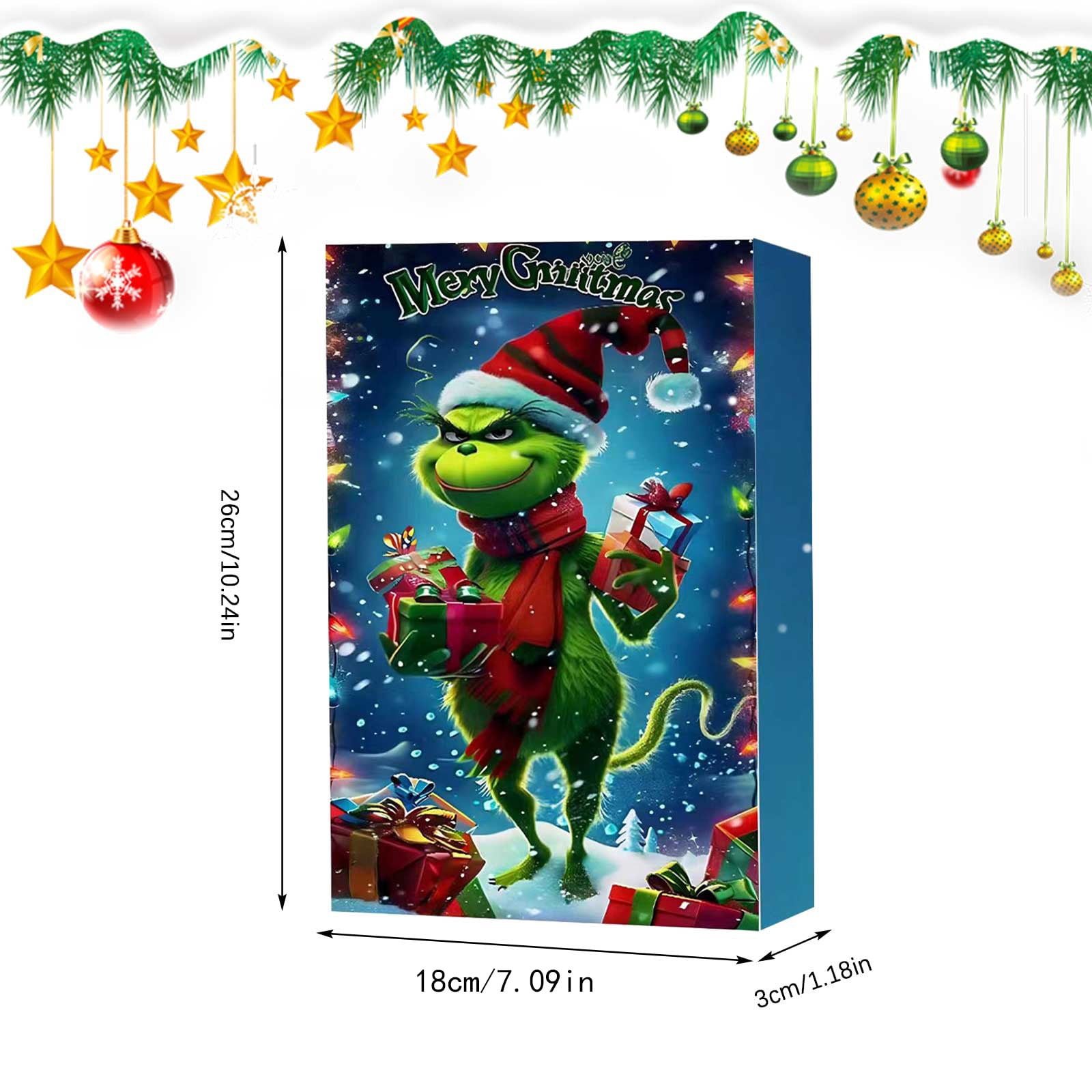 Calendrier De L'Avent Singe Noël 2024 - 24 Pendentifs Mignons, Décompte Jours Avant Noël - 5