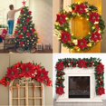 thumbnail image 3 of 15 piezas de flores artificiales de flor de Pascua de 16 cm con clips Decoraciones para árboles de Navidad Guirnaldas Guirnaldas Decoraciones navideñas (Rojo) esquí esquí Gafas de esquí, 3 of 5