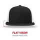 thumbnail image 2 of Gorra de béisbol Richardson 511 Flatbill Trucker Negro/Blanco, 2 of 7