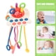 thumbnail image 4 of FELTECHELECTR Juguete de pulpo con cuerda para tirar, juguete sensorial para bebés, juguete educativo temprano, juguete para bebés, juguete para chupete infantil, 4 of 6