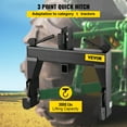 thumbnail image 2 of VEVOR 3-Point Quick Hitch, 3000 LBS Lifting Capacity Tractor Quick Hitch, 28.31\" Between Lower Arms Attachments Quick Hitch, No Welding & 5 Level Adjustable Bolt, Adaptation to Category 1 Tractor, 2 of 9