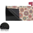 thumbnail image 4 of Coolnut Mailbox Covers, Magnetic Standard Size Abstract Beige Round Elements Seasonal Mail Wraps for Home Outdoor Decor, 20.7"x18.03", 4 of 5