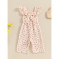 thumbnail image 5 of Musuos Toddler Girl Summer Jumpsuit 6 12 18 24M 3 4Y Casual Floral Print Ruffle Romper Pants Kids Cute Clothes, 5 of 9