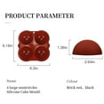 thumbnail image 3 of Wovilon Silicone Molds Cake Mold 4 Even Semi Sphere Silicone Cake Mold Baking Mold Diy Fondant Chocolate Silicone Mold Cake Decoration Tools Kitchen Baking Tools Silicone Molds For Baking, 3 of 9