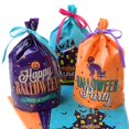 thumbnail image 2 of 50 bolsas de dulces de Halloween, bolsas de regalo para galletas, cajas de dulces para decoración de fiestas de Halloween, color azul, 2 of 5