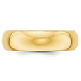 thumbnail image 2 of Real 14kt Yellow Gold 6mm Half-Round Wedding Band Size: 12; for Adults and Teens; for Women and Men, 2 of 3
