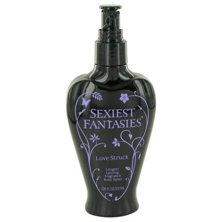 Sexiest Fantasies Love Struck by Parfums De Coeur Long Lasting Fragrance Body Spray 7.35 (Best Long Lasting Body Spray For Women)