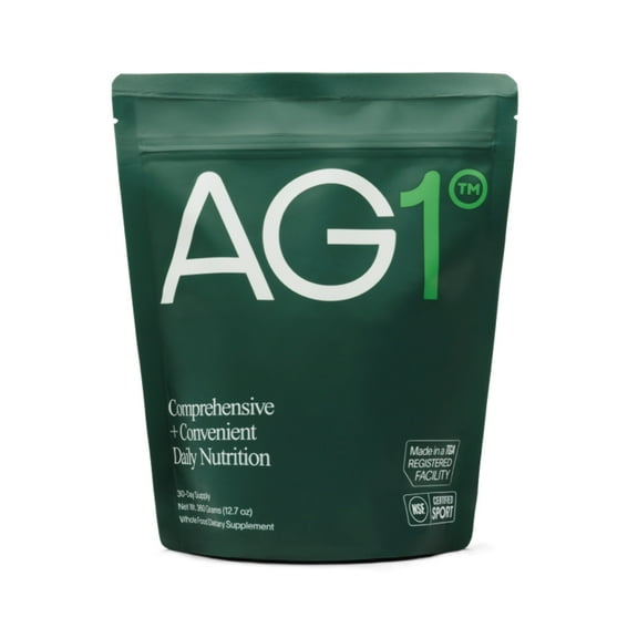AG1 Athletic Greens - Powder Supplement Convenient Daily Nutrition- 30 Days Supply (12.70z)
