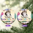 thumbnail image 2 of Welcome to Exotic Shorthair Classroom Teacher Dog Mom Ceramic Round Ornament Cat Lover Kitten Owner Gifts Home Tree Decor - 02015, 2 of 5