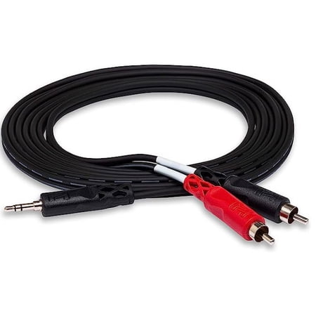 UPC: 0728736049291 | Hosa CMR-225 Stereo Breakout Cable – 3.5 mm TRS to Dual RCA – 25 ft.