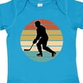 thumbnail image 4 of Inktastic Hockey Player Retro Sunset Boys or Girls Baby Bodysuit, 4 of 5