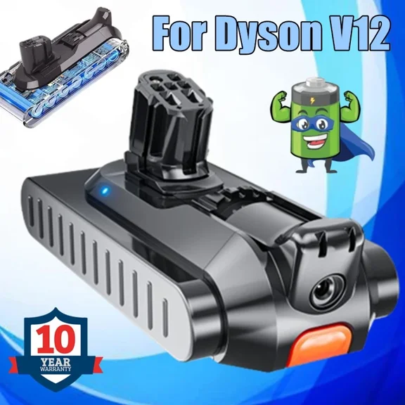 For Dyson V12 Detect Absoulte Slim Vacuum Cleaner 9.0Ah Lithium Battery 25.2V