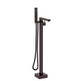 thumbnail image 5 of JERFIT Oil Rubbed Bronze Freestanding Tub Filler with Hand Shower, 3.9 GPM Modern Bathroom Faucet for Bathtub, 5 of 7