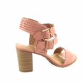 thumbnail image 2 of Appeal-s Women's Buckle Open Toe Ankle Strap Chunky Heels Sandals, 2 of 2