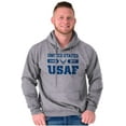 thumbnail image 5 of US Air Force Classic USAF Logo Hoodie Sweatshirt Women Men Brisco Brands S, 5 of 6