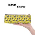 thumbnail image 2 of Naloa Honeybee Print Leather Pencil Case - Portable Big Capacity Pencil Pouch Organizer Bag Stationery Bag for Work & Office Pencil Pen Case, 2 of 5