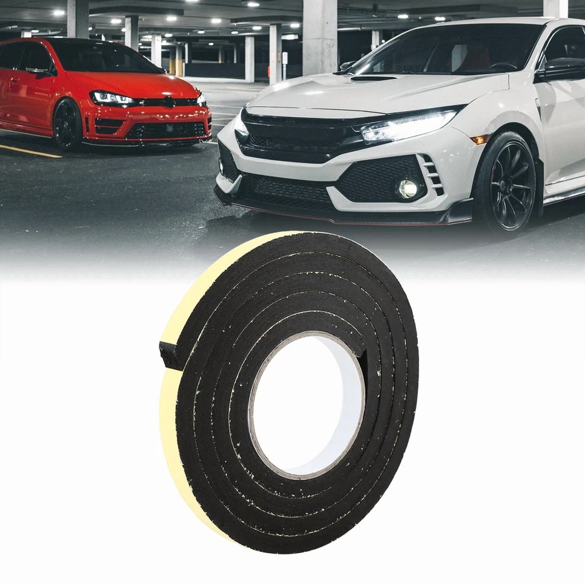 Zyler - 6.6Ft X 3/5 Inch Foam Seal Tape Car Door Window Sealing Strip Weather Stripping