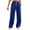 Blue, variant on biudgviw Sweatpants for Women Loose Elastic Waisted Winter Sweatpants Lounge Straight Wide Leg Pants with Pockets
