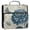 Blue Flower with Butterflies, variant on Water-Resistant 3-Ring Binder Organizer with Multiple Pockets Zipper Binder Bag for Office White Floral Pattern