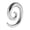 silver, variant on 2-Pack Stainless Steel Spiral Earflamers, 316L Medical Grade Stainless Steel Twisted Earflamers, Available in Silver/Gold/Black, Sizes 2mm-10mm, Hypoallergenic Ear Stretching Accessories