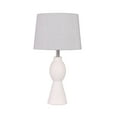 thumbnail image 6 of (2 pack) Simplee Adesso 18.5" Height White Ceramic Material Table Lamp Base, Modern Design, Livingroom, Bedroom, 6 of 7