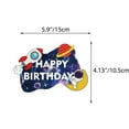 thumbnail image 5 of KYAIGUO Galaxy Space Party Decorations Kids Cartoon Party Banner Happy Birthday Balloon Decoration Kids Baby Party, 5 of 7