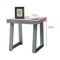thumbnail image 6 of Kings Brand Furniture Charlie Square Side End Table, Couch Bedside Nightstand Sofa Table for Living Room/Bedroom/Office, Grey, 6 of 6