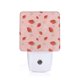 thumbnail image 1 of Fotbe Strawberry Luz Nocturna LED, Luz de Noche con Sensor de Luz Natural de Anochecer a Amanecer, Se Enchufa a la Pared, Blanco Cálido 0.5W-UK, 1 of 7