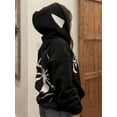 thumbnail image 4 of Sudadera con capucha de araña con cremallera completa para hombres y mujeres, ropa de calle Harajuku, chaqueta gráfica de gran tamaño, Camisa con capucha, ropa gótica Punk Y2K, 4 of 5