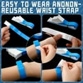thumbnail image 2 of y Blue 1000pcs Blue Smart Technology High Quality 1000pcs Paper Wristbands Neon Wristbands Waterproof Wristbands for Events Lightweight Concert Wristbands Party Neon Color Sticky Wristbands, 2 of 5