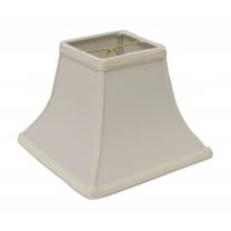 8" Ivory Square Bell No Slub Lampshade