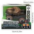 thumbnail image 6 of ​Dinosaur RC Car Toy - 4-Channel Remote Control w/ 2.4GHz, Shockproof Wheels, Simulated Dino Design - Ages 3+ Gift Gray, 6 of 6