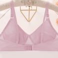 thumbnail image 3 of Mgmyaa Bras for Women Solid Color Back Buckle Thin Style Ventilate Bra Wireless Bras, 3 of 5