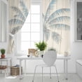 thumbnail image 5 of Fsddascl Summer Palm Trees Blackout Curtains for Bedroom/Living Room, Thermal Insulated Kitchen Curtains, Tropical Plants Vintage Wood Grain Grommet Darkening Window Treatment Drapes 52"x84"x2, 5 of 6