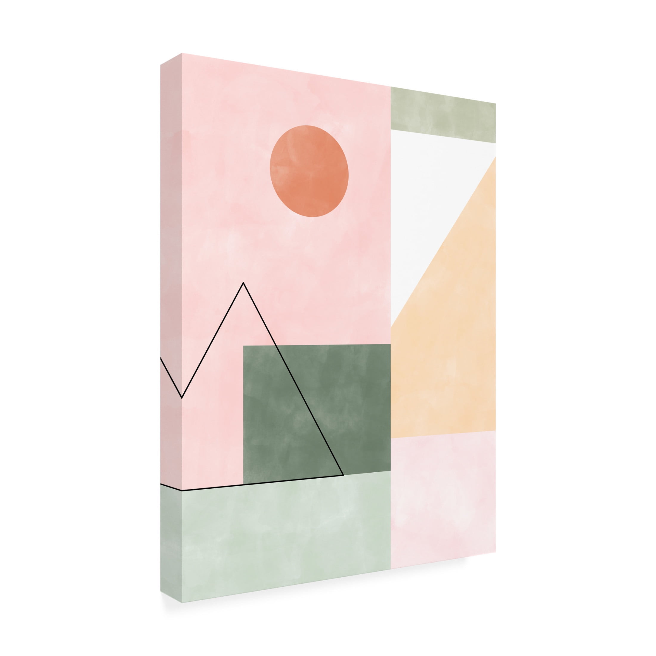 Trademark Fine Art Elena Ristova Pinkgreen21 Canvas Wall Art