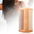 thumbnail image 2 of Comb Natural Minimalistic Peach Wood Double-sided Massage Beard Comb for Gift, 2 of 8